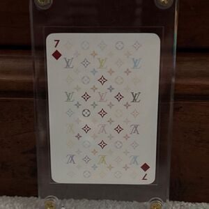 Louis Vuitton Takashi Murakami Monogram Playing Card - 7 Of Diamonds